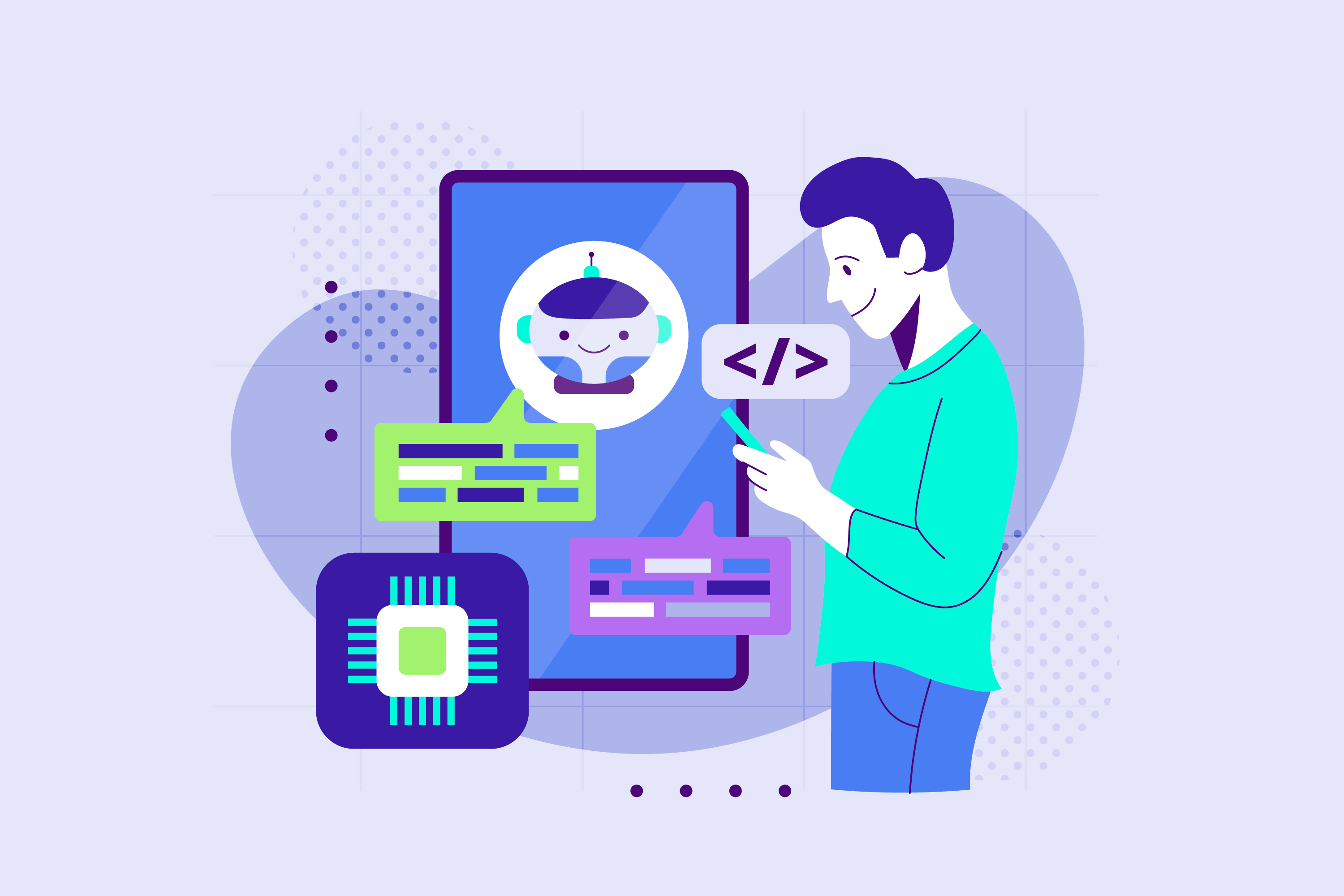 Diagram showing how AI-Native APIs work